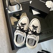 Colestore Chanel 25P Tweed & Calfskin Sneakers White - 2