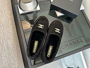 Colestore Chanel Suede Loafers with Gold CC Logo Black - 2