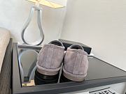 Colestore Chanel Suede Loafers with Gold CC Logo Gray - 6
