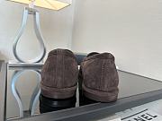 Colestore Chanel Suede Loafers with Gold CC Logo Dark Chocolate - 6
