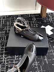Colestore Chanel Mary Janes Lambskin, Patent Calfskin, Imitation Pearls & Metal Black - 2