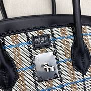 Colestore Hermes Birkin Shoulder Light 29 in Embroidered Canvas/Swift Ecru Leather 29cm - 2