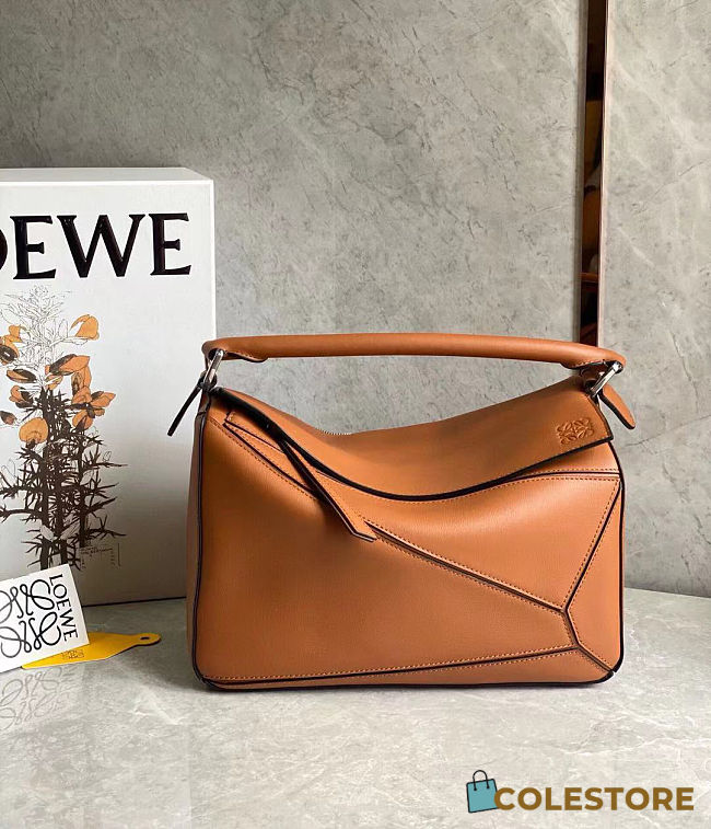 Colestore Loewe Puzzle Brown Leather 30x12x19cm - 1