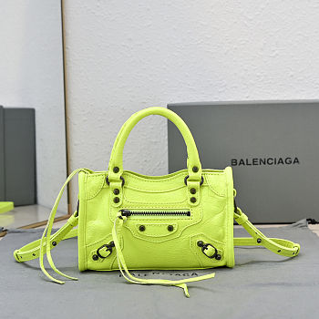 Colestore Balenciaga Le City Bag Nano in Granny Green 18x12x6cm
