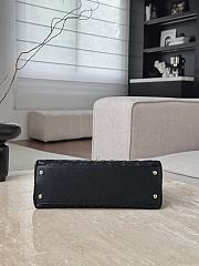 Colestore Chanel Caviar Quilted Coco Handle Flap Black 18x29x12cm - 6
