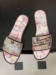 Colestore Dior Dway Slides Shanghai Limited Edition Pink  - 5