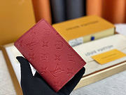 Colestore  Louis Vuitton Zippy Wallet Burgundy 13.5x9.5x3.5cm - 1