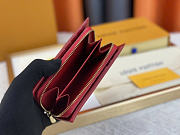 Colestore  Louis Vuitton Zippy Wallet Burgundy 13.5x9.5x3.5cm - 6