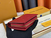 Colestore  Louis Vuitton Zippy Wallet Burgundy 13.5x9.5x3.5cm - 3