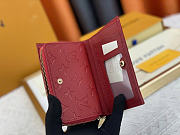 Colestore  Louis Vuitton Zippy Wallet Burgundy 13.5x9.5x3.5cm - 2