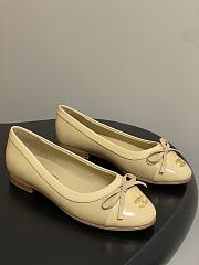 Colestore Chanel Ballet Flats Beige Patent Leather  - 1