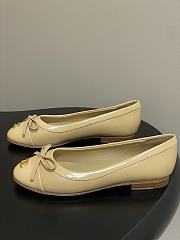 Colestore Chanel Ballet Flats Beige Patent Leather  - 3