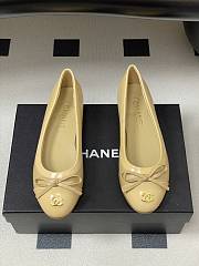 Colestore Chanel Ballet Flats Beige Patent Leather  - 5