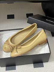 Colestore Chanel Ballet Flats Beige Patent Leather  - 6