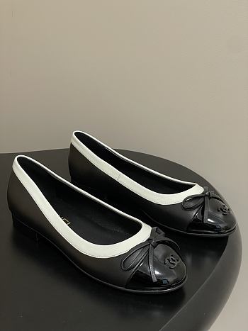 Colestore Chanel Ballet Flats Black Patent Leather 