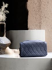 Colestore Chanel 25 Small Handbag Grained Calfskin & Gold-Tone Metal Navy Blue 30x26x14cm - 6