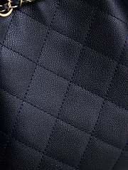 Colestore Chanel 25 Small Handbag Grained Calfskin & Gold-Tone Metal Navy Blue 30x26x14cm - 5
