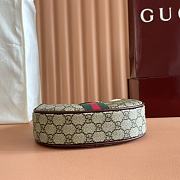 Colestore Gucci Ophidia Small Shoulder Bag Rosso Ancora Red Leather Trim 20x14.5x4cm - 4
