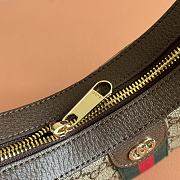 Colestore Gucci Ophidia Small Shoulder Bag Brown Leather Trim 20x14.5x4cm - 2