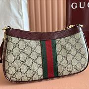 Colestore Gucci Ophidia Small Shoulder Bag Rosso Ancora Red Leather Trim 26x15x6.5cm - 4