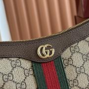 Colestore Gucci Ophidia Small Shoulder Bag Brown Leather Trim 26x15x6.5cm - 3