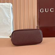 Colestore Gucci Ophidia Small GG Top Handle BagRosso Ancora Red Leather Trim 22.5x17x11cm - 2