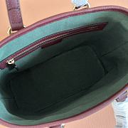 Colestore Gucci Ophidia Small GG Top Handle BagRosso Ancora Red Leather Trim 22.5x17x11cm - 5