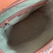 Colestore Gucci Ophidia Small GG Top Handle Bag Brown Leather Trim 22.5x17x11cm - 2
