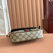 Colestore Gucci Ophidia Small Top Handle Bag Brown Leather Trim 20x16x5cm - 6