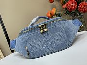 Colestore Louis Vuitton Rush Fanny Pack Denim Blue 15 x 8 x 30cm - 1