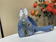 Colestore Louis Vuitton Speedy 18 Bandoulière Bag Denim Blue 12 x 10 x 18cm - 6