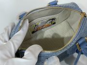Colestore Louis Vuitton Speedy 18 Bandoulière Bag Denim Blue 12 x 10 x 18cm - 3