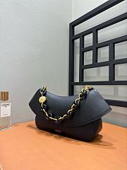 Colestore Loewe Medium Ola Bag in Black Smooth Calfskin 26x16x18cm - 6