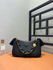 Colestore Loewe Medium Ola Bag in Black Smooth Calfskin 26x16x18cm - 5