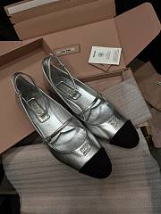 Colestore Miu Miu Mordore Nappa Leather and Grosgrain Pump - 1