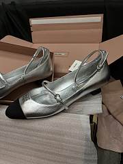 Colestore Miu Miu Mordore Nappa Leather and Grosgrain Pump - 5