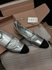 Colestore Miu Miu Mordore Nappa Leather and Grosgrain Pump - 4