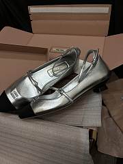 Colestore Miu Miu Mordore Nappa Leather and Grosgrain Pump - 3