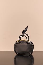 Colestore Miu Miu Beau Leather Micro-Bag Black 11x7x4cm - 3