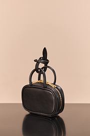 Colestore Miu Miu Beau Leather Micro-Bag Black 11x7x4cm - 2