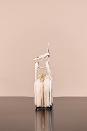 Colestore Miu Miu Beau Leather Micro-Bag White 11x7x4cm - 6