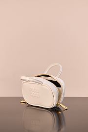 Colestore Miu Miu Beau Leather Micro-Bag White 11x7x4cm - 3