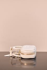 Colestore Miu Miu Beau Leather Micro-Bag White 11x7x4cm - 2