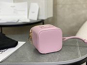 Colestore Celine Mini Vanity Case In Smooth Calfskin Light Pink 9.5x8x9cm - 6