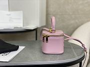 Colestore Celine Mini Vanity Case In Smooth Calfskin Light Pink 9.5x8x9cm - 5