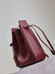 Colestore YSL  Saint Laurent Bucket Bag in Red Leather 18×24×7cm - 4