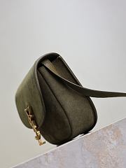 Colestore YSL Saint Laurent Kaia Small Suede Crossbody Bag Green 18x15.5x5.5cm - 6