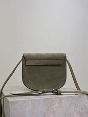 Colestore YSL Saint Laurent Kaia Small Suede Crossbody Bag Green 18x15.5x5.5cm - 4