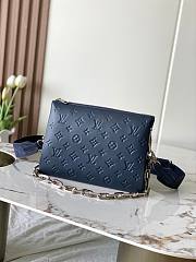 Colestore Louis Vuitton Coussin PM Navy Blue Silver Hardware 26x20x12cm - 1
