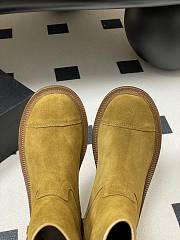Colestore Chanel Camel Suede Cowboy Boots  - 6